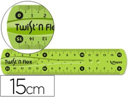 Regla Maped plástico flexible de 15cm. colores surtidos